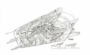 Images Dated 5th January 2011: Aerospatiale Concorde Droop Nose Detail Cutaway Drawing