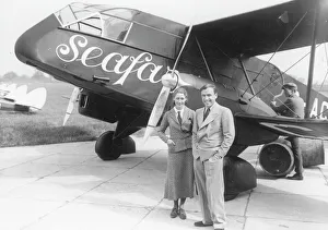Amy & Jim Mollison with DH84 Dragon