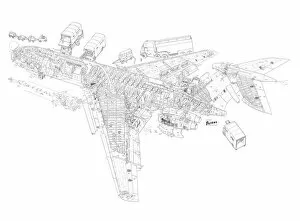 Images Dated 6th April 2011: BAC VC10 Operators Cutaway Drawing