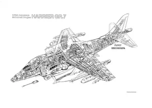 Cutaways/military aviation 1946 present cutaways/bae harrier gr7 cutaway drawing Cutaways/military aviation 1946 present cutaways/bae harrier gr7 cutaway drawing
