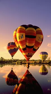 Flight Collection: Balloons over Henley Lake, Masterton, NI, New Zealand