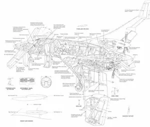 Images Dated 5th April 2011: Beech Starship 1 Cutaway Drawing