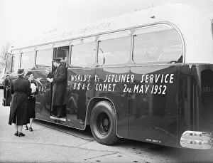 BOAC Passenger Bus - first jet passenger service 2nd may 1952 BOAC Passenger Bus - first jet passenger service 2nd may 1952