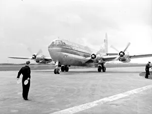 <b class=qtipBold><figcaption>Boeing 377 Stratocruiser</figcaption></b><br>Boeing 377 Stratocruiser Pan-Am Heathrow 1949 (c) The Flight Collection Not to be reproduced without permission<br><em>© Flight Global 2009 - All Rights Reserved</em> Boeing 377 Stratocruiser