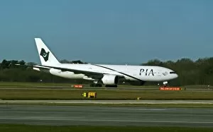 Boeing 777 Collection: Boeing 777 PIA at Manchester