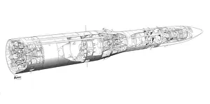 Images Dated 29th March 2011: Bristol Siddeley Black arrow - final standard Cutaway Drawing