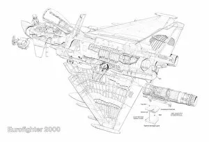 Images Dated 13th April 2011: British Aerospace Eurofighter 2000 Typhoon Cutaway Drawing