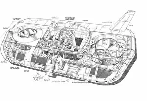 Images Dated 31st March 2011: Britten Norman Cushioncraft CC-2 Cutaway Drawing