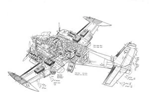 Cessna 340 Cutaway Drawing