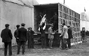 Claude Grahame-White and the unpacking of his monoplane Claude Grahame-White and the unpacking of his monoplane