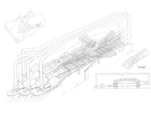 Aerospatiale Concorde Static Test Rig Cutaway Drawing Print