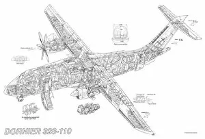 Images Dated 6th May 1970: Dornier 328-110 Cutaway Drawing