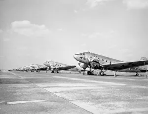 <b class=qtipBold><figcaption>Douglas DC3's for sale</figcaption></b><br>Douglas DC-3's BOAC For Sale Heathrow March 1949 (c) The Flight Collection Not to be reproduced without permission<br><em>© Flight Global 2009 - All Rights Reserved</em> Douglas DC3's for sale