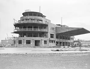 Images Dated 15th February 2006: Elmdon, Birmingham Airport terminal building under construction, 1939