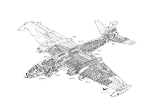 English Electric Canberra B18 Cutaway Drawing English Electric Canberra B18 Cutaway Drawing