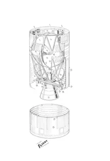 European Space Vechile Eldo Stage 2 Cutaway Drawing European Space Vechile Eldo Stage 2 Cutaway Drawing