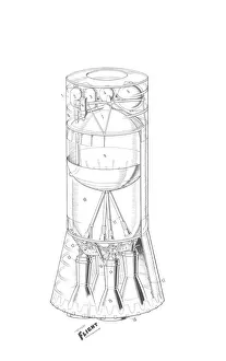 European Space Vechile Eldo Stage 3 Cutaway Drawing European Space Vechile Eldo Stage 3 Cutaway Drawing