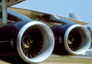 Boeing 747 Prints: Rolls Royce RB211 Print on British Airways Boeing 747