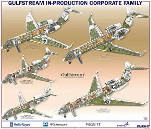 Gulfstream Cutaway Collection: Gulfstream Family Cutaway