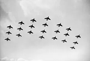 Images Dated 30th November 2005: Hawker Hunter Formation 111 Sqn RAF SBAC 1961