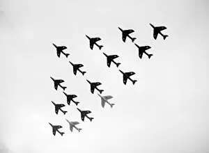 Images Dated 30th November 2005: Hawker Hunter Formation 111 Sqn RAF SBAC 1962