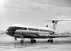 <b class=qtipBold><figcaption>Hawker Siddeley Trident</figcaption></b><br>Hawker Siddeley, HS, 121, HS121, Trident, 1C, G-ARPC, BEA, Farnborough, 1962, 1960s, Historical, Civil, Airliner, Ceased, Ground, 3/4, Front<br><em>© Flight Global 2009 - All Rights Reserved</em> Hawker Siddeley Trident