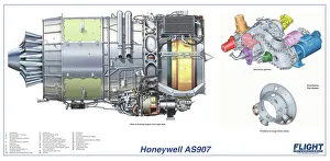 <b class=qtipBold><figcaption>Honeywell AS907 Cutaway Poster</figcaption></b><br><em>© Flightglobal</em> Honeywell AS907 Cutaway Poster