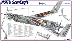 Images Dated 16th February 2011: Insitu ScanEagle Cutaway Poster