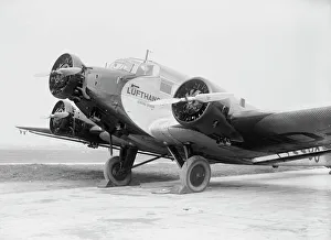Junkers JU-52 Lufthansa at Croydon Airport 1934 Junkers JU-52 Lufthansa at Croydon Airport 1934