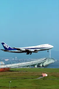 Boeing 747 Prints: Boeing 747-200 Print - Kansai Airport