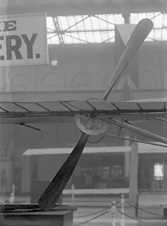 Two propellers of the single-seat tailless Weiss pusher monoplane Two propellers of the single-seat tailless Weiss pusher monoplane