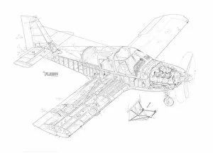 Images Dated 17th March 2011: Robin HR100 / 285 Tiara Cutaway Drawing