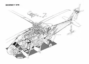 Images Dated 14th July 2005: Sikorsky S-76 Spirit Cutaway Drawing