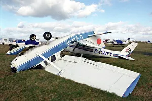 Images Dated 8th July 2005: Storm Damage on Cessna 150
