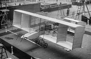 A Voisin biplane on show at the 1909 Olympia Aero show A Voisin biplane on show at the 1909 Olympia Aero show