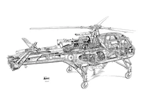 <b class=qtipBold><figcaption>Westland Wasp Cutaway Drawing</figcaption></b><br><em>© Flightglobal</em> Westland Wasp Cutaway Drawing