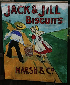 Bucket Gallery: Jack and Jill Biscuits vintage advertising poster