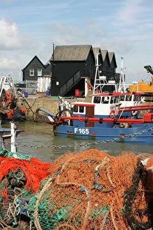 Fishing Net Gallery: Whitstable harbour, Kent