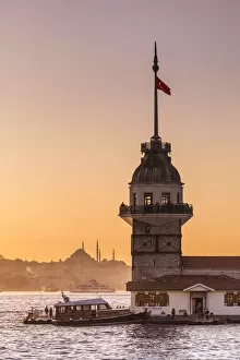 Maidens Tower (Kız Kulesi) & Bosphorus from the Asian side of