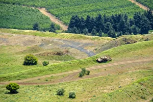 Abandoned Syrian tank on the slopes of Mount Avital / Tall Abu an Nada, Merom Golan Abandoned Syrian tank on the slopes of Mount Avital / Tall Abu an Nada, Merom Golan