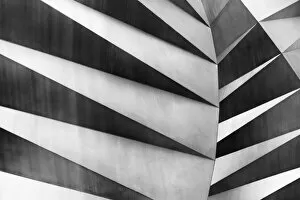 Abstract details of the Paternoster Vents, or Angela┬Ç┬Ös Wings, a stainless steel sculpture