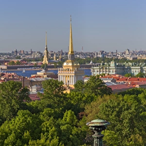 Admiralty building, View from the Colonnade of St. Isaacs Cathedral, Saint Petersburg Admiralty building, View from the Colonnade of St. Isaacs Cathedral, Saint Petersburg