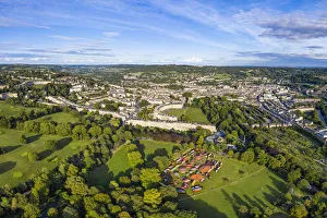 Aerial view over Bath, Somerset, England Aerial view over Bath, Somerset, England