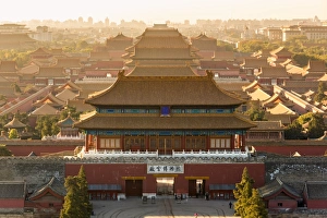 Aerial view of The Forbidden City, Beijing, China Aerial view of The Forbidden City, Beijing, China