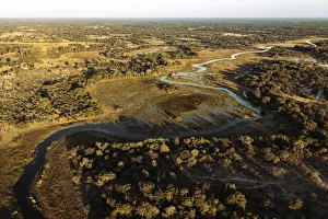 Aerial view of Okavango Delta, Botswana Aerial view of Okavango Delta, Botswana