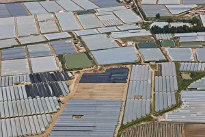 Aerial view of polytunnels Huelva Province, Spain Aerial view of polytunnels Huelva Province, Spain
