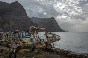 Ponta do Sol Gallery: africa, Cape Verde, Santo Antao. A detail of Ponta do Sol