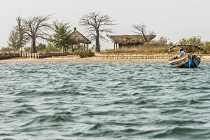 Saloum Delta Collection: Africa, Senegal, Sine-Saloum-Delta. Excursion with a fishing boat