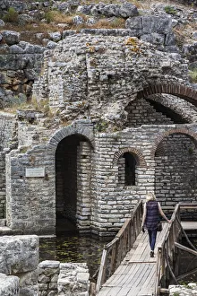 Albania, Albanian Riviera, Butrint, ruins of 6th century Greek city Albania, Albanian Riviera, Butrint, ruins of 6th century Greek city