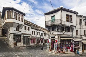 Albania, Gjirokastra, Ottoman-era town buildings Albania, Gjirokastra, Ottoman-era town buildings